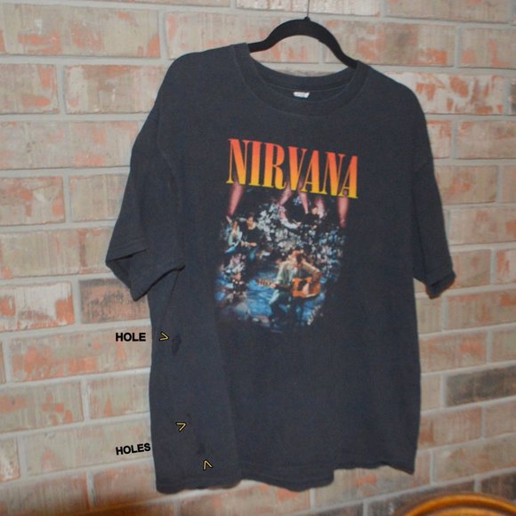 Nirvana Vintage Unplugged T Shirt 208 